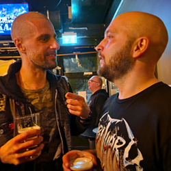Niklas with Arvid of Entrails at Bomber Bar